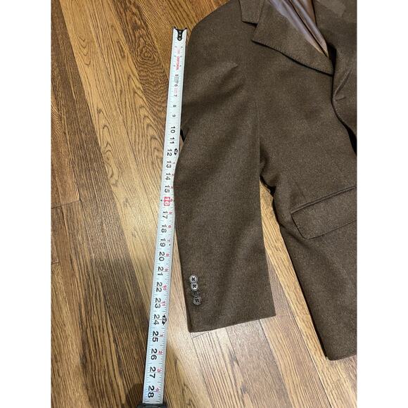 Arnold Brant Cashmere & Mink LUXURY Blazer Sport Coat Jacket Brown 42R - Picture 11 of 16
